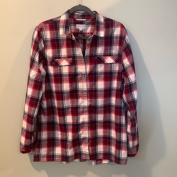 Craghoppers Red Plaid Button Down Shirt Women’s Size 12 Extra Large - Picture 1 of 8